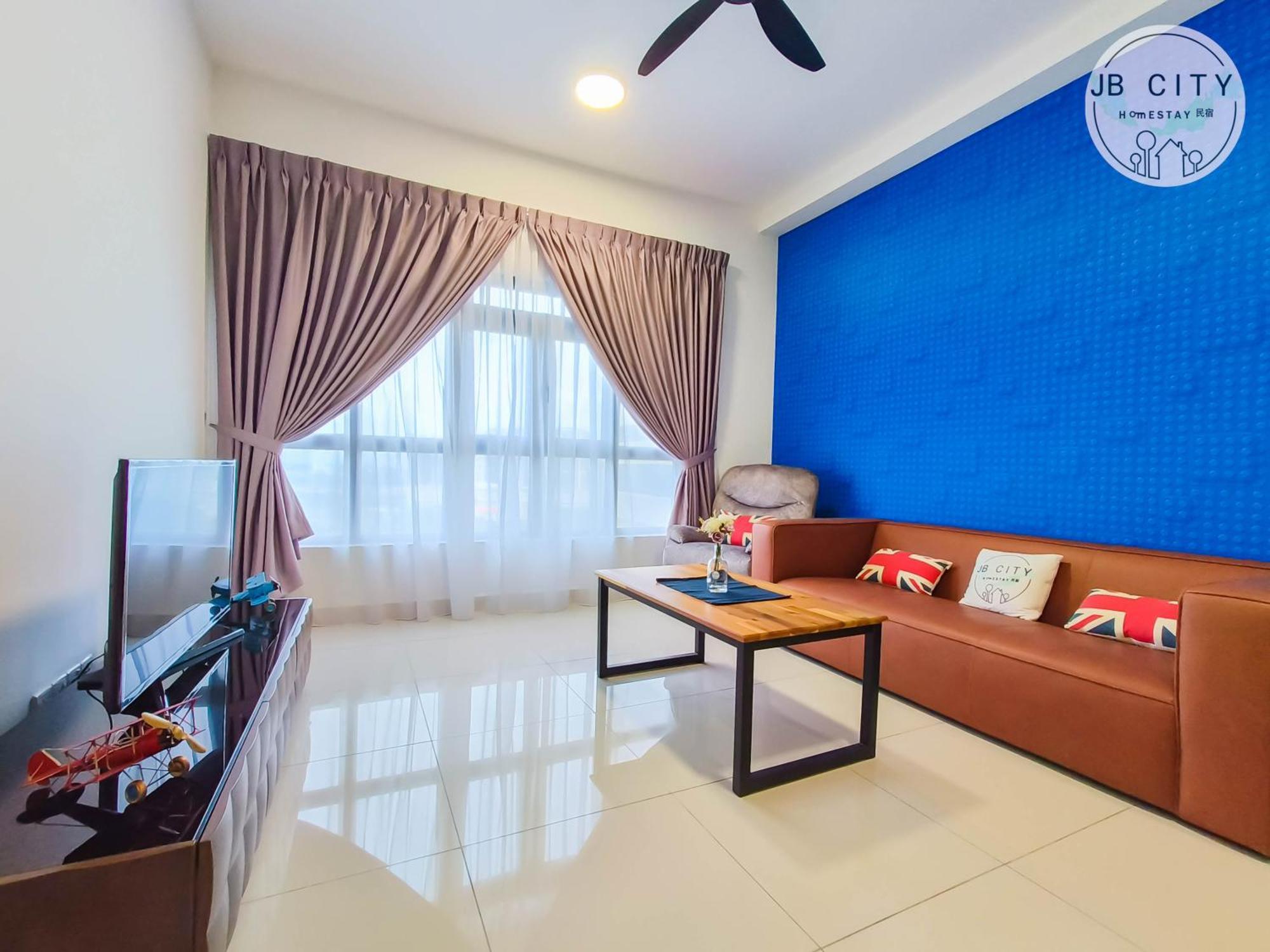 Pangsapuri Meridian @ JB City Homestay Nusajaya  Ruang foto