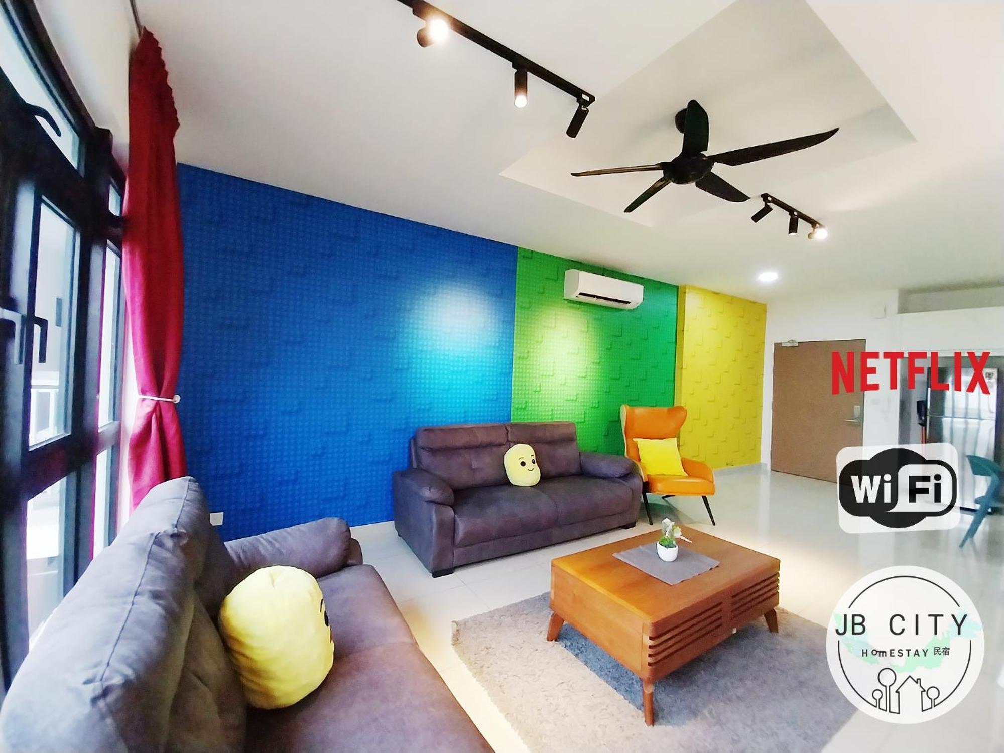 Pangsapuri Meridian @ JB City Homestay Nusajaya  Ruang foto
